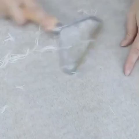 clearing a shedding blanket