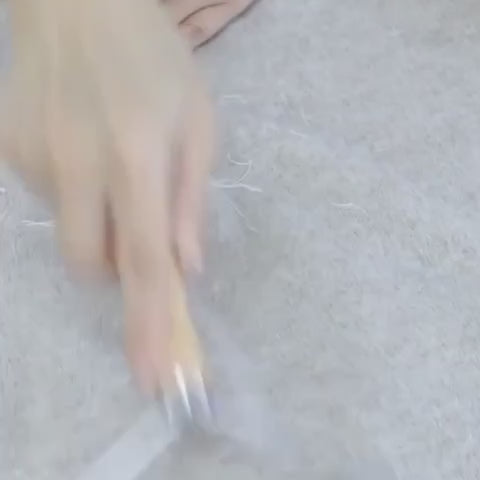 gathering fur into a clump on carpet