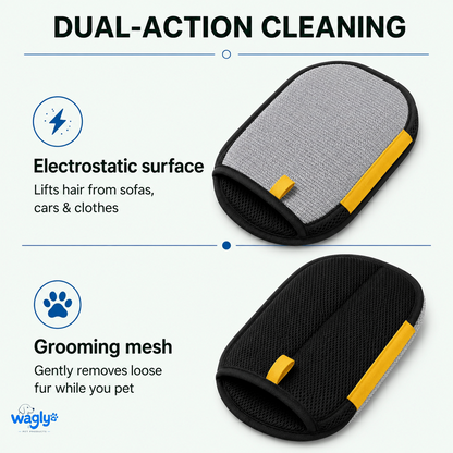 Dual-action sides of the Wagly glove explained