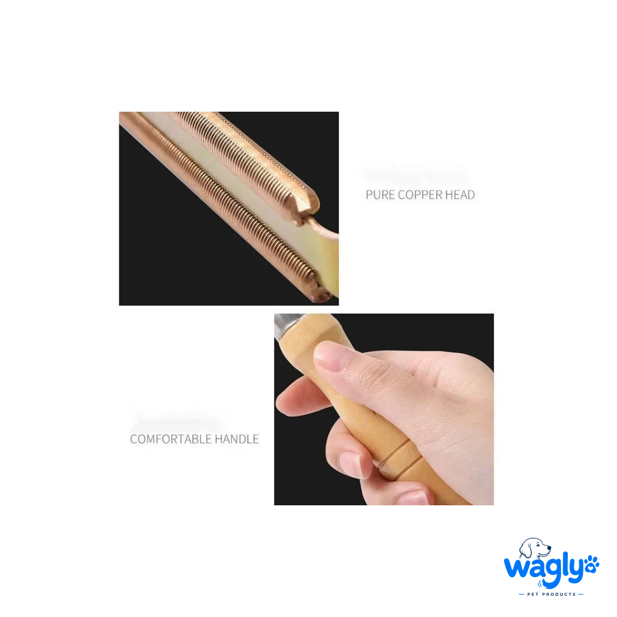 Pure copper head and a comfortable turned-wood handle