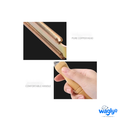 Pure copper head and a comfortable turned-wood handle